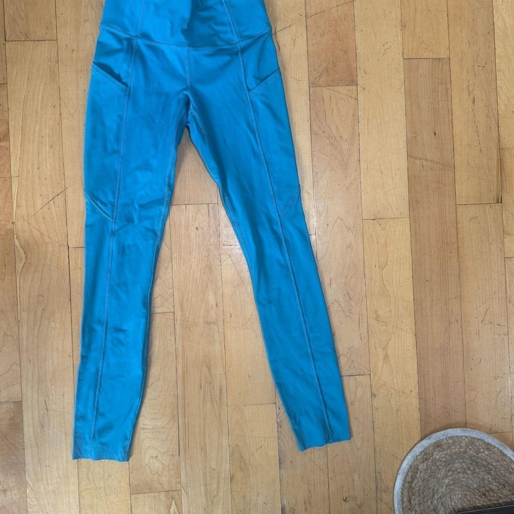 Lululemon Swift Speed High-Rise Tight Blue Running Leggings Pockets Size S